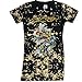 Produktbild Don Ed Hardy Christian Audigier Kinder Mädchen Tunika Long T-Shirt Schwarz Tatoo Art 122-128