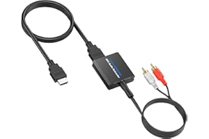 CAMWAY Extractor de Audio 192KHz Convertidor de Audio HDMI ARC a RCA, 192 KHz,para Amplificador, Barra de sonido