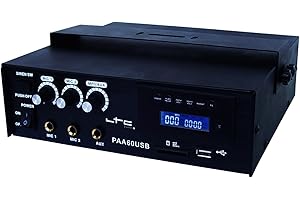 LTC - AMPLIFICATEUR PUBLIC ADDRESS A 3 CANAUX 60W USB/SD-MP3