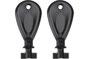 ECSiNG Lot de 2 Clés de Rechange pour Distributeur de Papier Toilette Porte-Serviettes en Papier Clé de Rechange pour Maison Bureau Public 53 X 24 X 15 Mm Noir