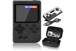 VEOYYA Mini Handheld Game Console, 3.0 Inch Screen, Retro Mini Games Console 500+ Classic FC Games, Support Up to 2 Players & TV Ideal Christmas or Birthday Gift