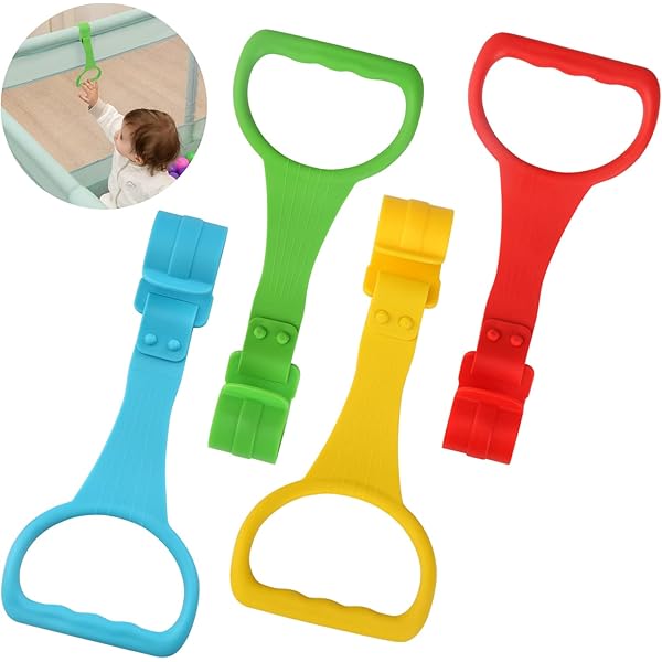 5 Stück Baby Handringe Für Kinderbetten - Abnehmbare Griffe Für Aufstehübungen