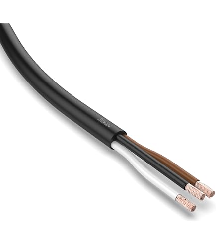 AUPROTEC FLRYY Cavo Piatto Per Auto 2x2,5 Mm² - 50m - Per Veicoli E Rimorchi - 5