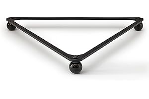 Triangle de billard Américain ou Anglais 8 pool Black ball - Delta Pool Rack Pro design fin en aluminium anodisé noir sur boules bakélite pour billes 50,8mm ou 57,2mm (Choisir la taille)