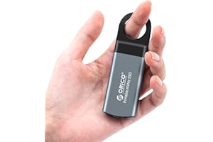 ORICO Portatile SSD Esterno 512GB M.2 NVME 940MB/s con 3D NAND USB 3.1 Gen 2 Tipo C Mini Disco Rigido SSD per PC Xbox e Laptop PS4 Mac e Plus-GV100 Grigio