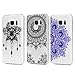 Coque pour Galaxy S7 Kasos Housse Case Bumper Étui Coque de Protection en TPU Soft Silicone Ultra Hybrid Ultra Mince Léger Modèle Dessin Housse Pour Samsung Galaxy S7 -Totem Fleurs