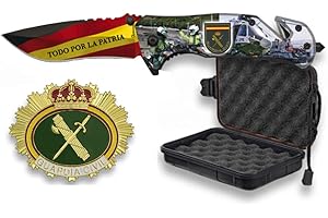 Tiendas LGP Albainox – 33998-1 – Set Navaja ALBAINOX Guardia Civil – Chapa Guardia Civil y Caja Estanca, Herramienta para Caza, Pesca, Camping, Outdoor, Supervivencia y Bushcraft