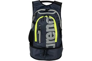 ARENA Fastpack 3.0 Zaino Sportivo da Piscina, Mare, Palestra e Sport, Borsa da Viaggio in Tessuto Idrorepellente con Spallacci Imbottiti, Scomparto per Scarpe e Indumenti Bagnati, 40 Litri