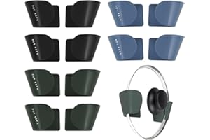 Aimeke 12 Pezzi Porta Padelle Regolabili, Porta Pentola Autoadesiva, Supporto per Coperchio di Pentola a Parete, Pan Lid Holder per Armadietto, Cucina, Parete (Nero + Blu + Verde)