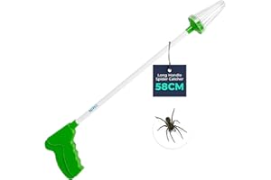 NIFTII Spider Catcher with Extra Long Handle - Insect Catchers Safely Humanely Removes Spiders Insects Wasps Bees Moths, Spider Catchers for Home