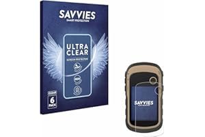 savvies Protector Pantalla para Garmin eTrex 32x / 30x / 30 / 20x / 20/10 (6 Unidades) Película Ultra Transparente