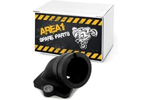 Area1 Collettore di aspirazione di ricambio 125/150/180 ccm 2 tempi, compatibile con scooter Typhoon 125 X, Hexagon Skipper SKR TPH 125 150 Runner 125/180 FX FXR SR125