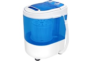 Display4top Portable Mini Washing Machine Spin Cycle W/Basket,3.2KG