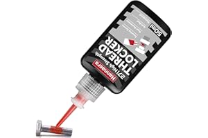 HANNAERA Schraubensicherung Hochfest 50ml, Hitzebeständig Schraubensicherungslack, Locktight Schraubenkleber Hochfest für Verhinderung das Herabfallen von Schrauben und Rostschutz