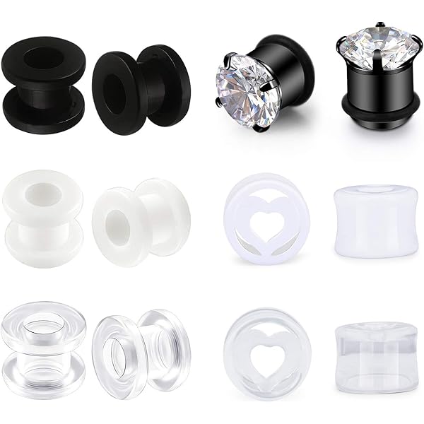 Monster Piercing Peau De Serpent Noir De 3MM Sur La Jauge Verte