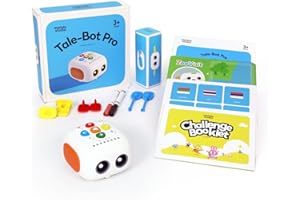 MatataStudio Robot di codifica Talebot Pro aggiornato per bambini dai 3 ai 5 anni, giocattoli educativi e di apprendimento per i più piccoli per imparare la programmazione precoce, robotica STEM senza