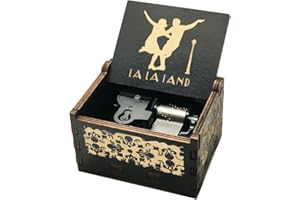 MICTENEY La La Land - Caja musical de madera tallada, regalo para esposa, unidad mecánica