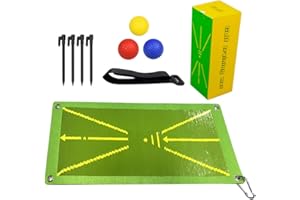CRSUSUKJ Faltbare Golf-Schlagmatte,Golf Training Mat, Profi Golf Abschlagmatte,Swing Detection Batting Mat Geschenke für Männer Ma'am,für das Chipping-Putting-Training im Innen- und Außenbereich