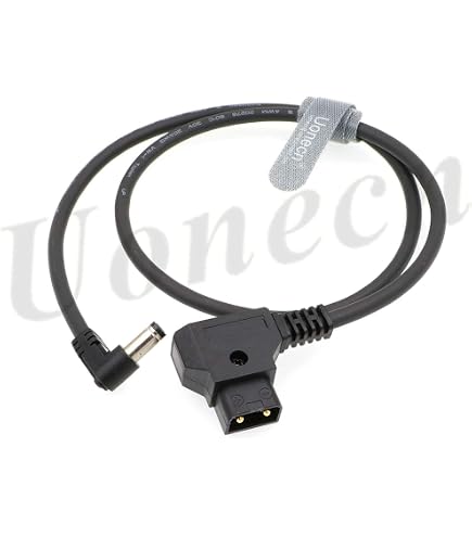 Cavo Alimentazione CC 12V Con D-tap - Per Blackmagic ATEM Mini, Atomos Ninja V, SmallHD, 50 Cm, Angolo Retto