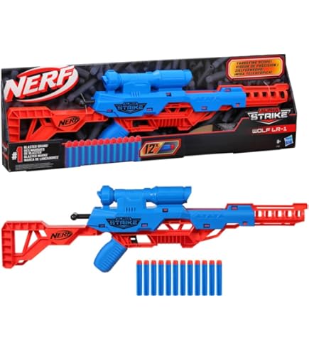 NERF LMTD League of Legends Jinx Fishbones Blaster, 18 Dart Drum