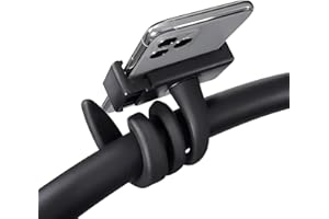 MAKOTO NOBU Support Téléphone pour Poussette, Support de Téléphone Portable avec Bras Flexible Antidérapant, Idéal pour Poussettes et Vélos