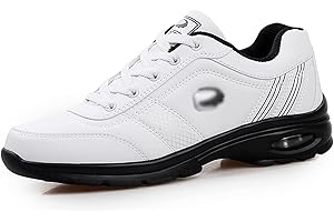 BOEBIZ Chaussures de golf imperméables en cuir pour homme - Confortables et imperméables - Pour le sport, la marche, l'entraînement, le golf