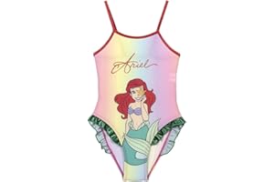 Disney Princesa Ariel Bañador para Niña, Bañador de Una Pieza, Natación Infantil Diseño La Sirenita