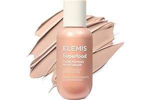 ELEMIS Superfood Glowy Primer – Hydrating & Brightening Primer for Smooth, Radiant Skin, Preps Face for Flawless Makeup Application and Glowing Complexion 60ml