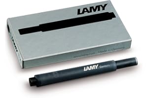ONOGAL Cartuchos Lamy NEGRO T10 Caja 5 Recambios de Tinta Negra Estilográfica 7038negro
