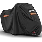 Favoto Funda para Moto Impermeable XXL Cubierta de Motocicleta Protectora al Aire Libre a Prueba de Polvo Sol Lluvia Viento N