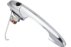 Gedlex Maneta Puerta Exterior Coche, Manija Izquierda con Ojo Cerradura, Manija del Lado Conductor Compatible con F-iat 500, Compatible con A-barth 500, Manecilla 735485875 773545169 735592024