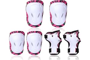 GIEMIT Schoner Inliner Kinder Knieschoner Schutzausrüsrung für Rollschuhe Skateboard BMX Fahrrad 5 6 7 8 9 10 11 Jahre