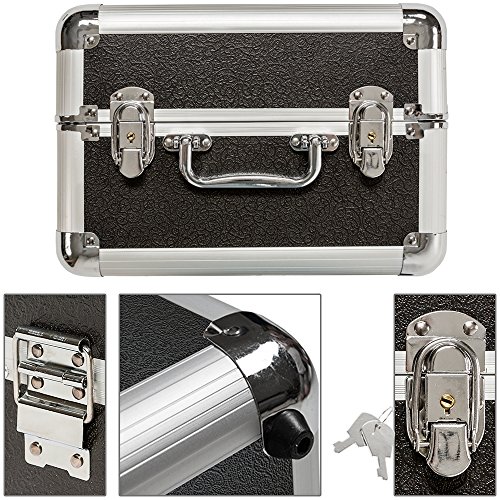 TecTake Kosmetikkoffer Schminkkoffer Beauty Case Hartschale Schmuckkoffer Friseurkoffer -diverse Farben- - 4