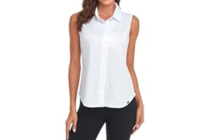Soneven Bluse Damen Elegant Sport Tank Top mit Kragen Damen Ärmellos Poloshirt Golf Polo Sommer Oberteil Atmungsaktiv T-Shirt