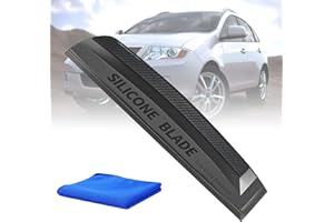 UYDF Tergivetro Auto in Silicone Flessible, Auto Tergivetro per Vetri 30 cm Professionale Spingiacqua Tergivetro per Pulire Finestre Specchio Vetri dell’Auto Carrozzeria Parabrezza e Finestrini