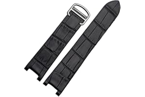 Richie strap 20 mm do skórzanego paska do zegarka Pasha De Cartier pasek bransoletka pasek, Czarny, pasek