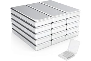 WUKONG Rare-Earth-Magnet-Neodymium-Magnets 25PCS Strong Square Bar Magnet for Fridge, Crafts or DIY（30x10x3mm)