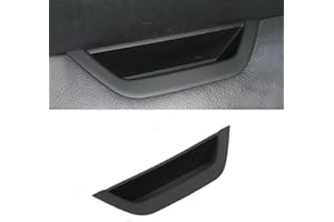 EASYBYMALL RHD Black Side Door Handle, Pull Trim Compatible With For BMW X3 F25 X4 2011-2017, Inner Door Pull Handle Trim Cover Kits Replacement