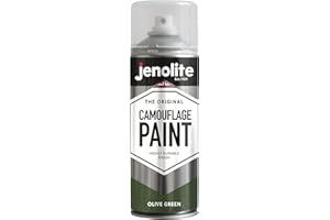JENOLITE Pintura de camuflaje verde oliva militar | 400 ml (RAL 6003) | Ideal para modelismo, paintball, airsoft, vehículos militares
