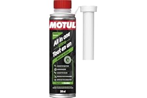 Motul - Additif Tout En Un Multi-Action Essence - Nettoyant Injecteur et Carburateur Curatif - Réduction Consommation et Émissions - Idéal Avant Contrôle Technique - All In One Ultra Gasoline - 300 ml