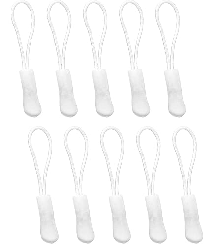 Lot De 20 Tirettes Fermeture Éclair De Rechange – Cordon Nylon + Tête TPU Antidérapante 8 Cm – Pour Sacs, Bagages, Tentes, Vêtements