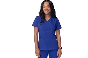 Sivvan Scrubs for Women - Mock Wrap Scrub Top