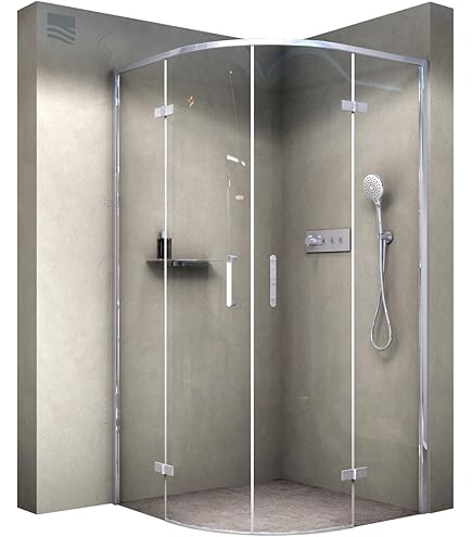 FORM&STYLE Douchecabine SAMOA vierkant met schuifdeur helder glas incl. antikalk 90 x 90 cm chroom kopen