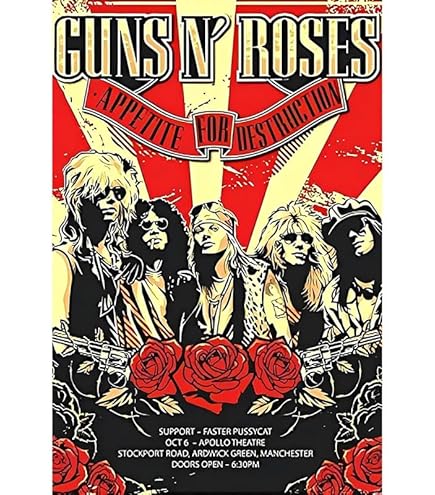 Guns N' Roses　ポスター　ガンズ RAINFIRE CREATION! Guns N Roses Poster - 170GSM 12x18 Unframed