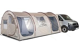 Skandika Auvent pour Bus Esbjerg | Auvent autoportant, Hauteur 2 m, imperméable, Colonne d'eau 3000 mm, Tente Tunnel pour Bus | Tente pour Voiture Bus Van Fourgon