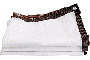 OTIGA White Shade Fabric Roll Sunblock Cloth,Plant Antifreeze Cloth Frost Winter Plant Protection,75% Uv Resistant Mesh Netting Cover,Use in Greenhouse Barn (3mx3m/9.8ftx9.8ft)