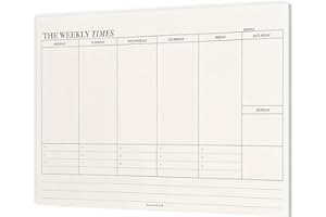 HEAVENLIFE Bloc Planificador Semanal, Planner Organizador Semanal, Planning de Escritorio, 60 Hojas sin Fecha 245 x 175 mm, Weekly Planner Agenda, To Do List Sobremesa para Escuela Oficina Hogar (A)