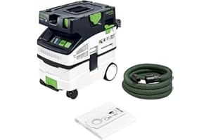 ‎FESTOOL Festool Absaugmobil CTL MIDI I CLEANTEC (mit Hauptfilter, SELFCLEAN Filtersack, Saugschlauch glatt Ø 27/32 x 3,5 m)