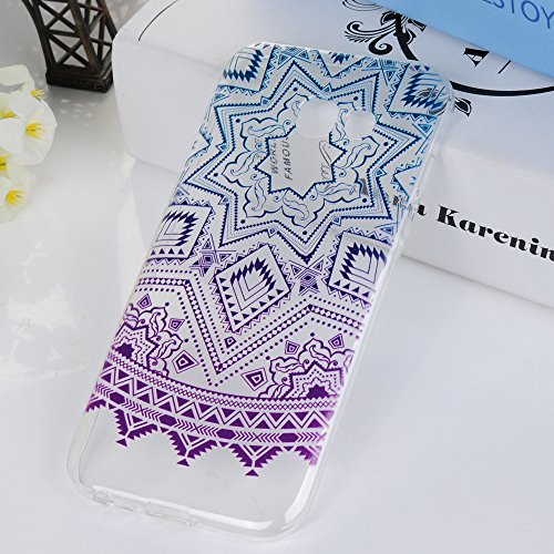 Badalink für Samsung Galaxy A5 (2017) Hülle Schutzhülle Bunt Silikon Weicherem Gummi Bumper für Samsung Galaxy A5 A520F – Fünfzackigen Stern Style Cover Handyhülle Schale TPU - 3