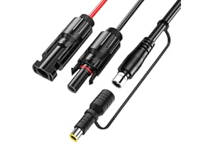 HELPERS LAB Solar Panel Connector to DC8020 Adapter Extension Cable with DC7909 Adapter for Jackery 3000 2000 1500 1000 Pro 2000 1000 700 600 Plus 880 240 300 500 800 Yeti PowerStation Solar Generators